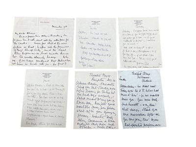 Lot 1532 - Group of letters 1930s to 50s period to and from the actress Athene Seyler to various friends and people of note including actresses Sybil Thorndike, Hermione Hannen,  Ellaline Terriss, actor Chr...