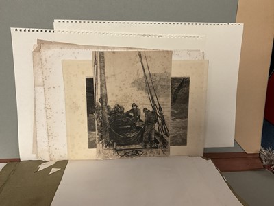 Lot 180 - Folder of 19th century pictures and prints
