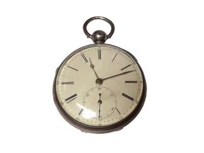 Lot 300 - Early Victorian silver pocket watch with fusee movement by Thos. Edwards, Liverpool (Chester 1843)