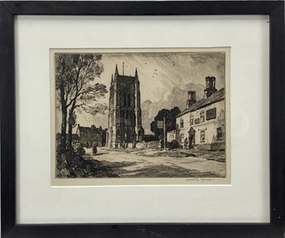 Lot 139 - Leonard Russell Squirrell (1893-1979) etching - West Walton, signed below in pencil, 16cm x 22cm, in glazed frame