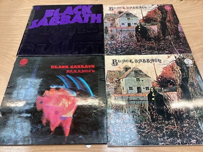 Lot 2278 - Vintage case of LP records including Black Sabbath, Kate Bush, Manfred Man, Motorhead, Mungo Jerry, Rory Gallagher, Pink Floyd and Rick Wakeman