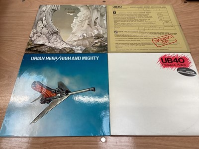 Lot 2281 - Vintage case of LP records including The Who, Uriah Heep, Bowie, Toyah, UB40, Yes and Vangelis etc