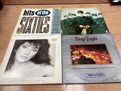 Lot 2286 - Box of LP records and 12 inch singles including Kate Bush, Rainbow, Secret Affair, Human League, Eddie & The Hot Rods, Magazine, Marvin Gaye, The Jam, Slade and Bread