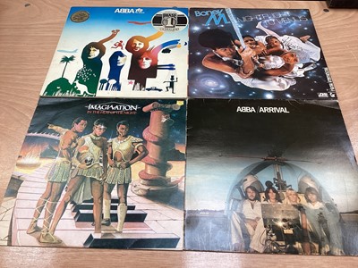 Lot 2288 - Two vintage cases of LP records, 78's and 45's including Ray Conniff, Deep Purple, ABBA, Petula Clark, Status Quo etc