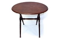 Lot 1417 - Of Royal Interest: Victorian mahogany folding...