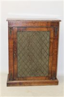 Lot 1419 - Victorian walnut, line-inlaid and...