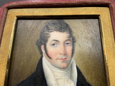 Lot 821 - Sarah Wright Biffin (1784-1850) portrait miniature on ivory