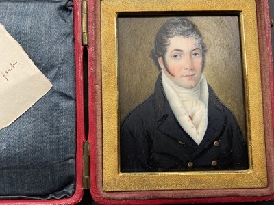 Lot 821 - Sarah Wright Biffin (1784-1850) portrait miniature on ivory