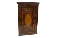 Lot 1422 - George III fruitwood and specimen wood inlaid...