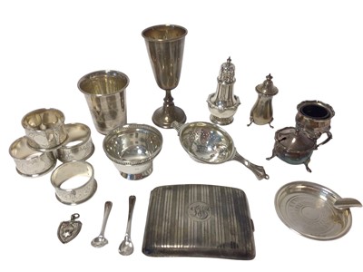 Lot 257 - Selection of miscellaneous Victorian and later silver