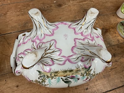 Lot 29 - Continental porcelain oval two handled tureen