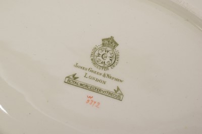 Lot 22 - Royal Worcester sauce tureen and cover and stand and a small pair of dishes