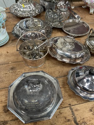 Lot 28 - Collection of silver plate