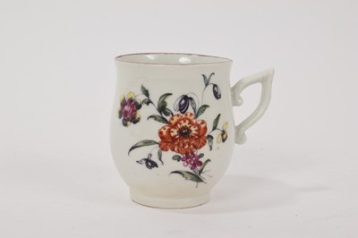 Lot 68 - Derby bell shaped coffee cup, with wishbone handle, circa 1758
