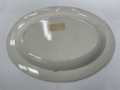 Lot 74 - Wedgwood creamware armorial oval dish