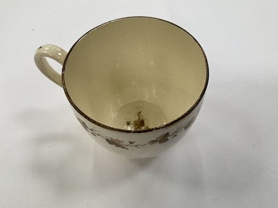 Lot 182 - Wedgwood creamware tea bowl and trembleuse saucer, and a Wedgwood crested coffee cup