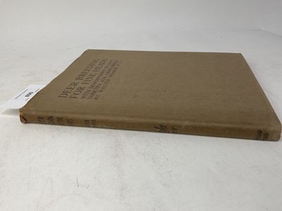 Lot 890 - Deer breeding for Fine Heads by Walter Winans, published by Rowland Ward 1913, with dust jacket