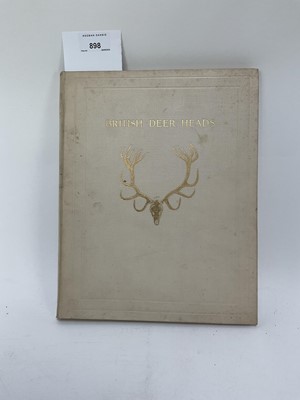 Lot 898 - British Deer Heads, edited by Harold Frank Wallace, published by Country Life in 1913, Limited Edition of 600, numbered 128/600