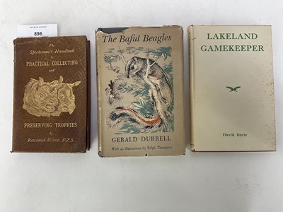 Lot 896 - The Sportsman's Handbook to Practical Collecting and Preserving Trophies by Rowland Ward, 8th Edition 1900 and 2 other books