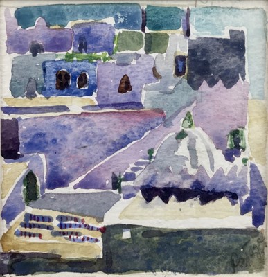 Lot 145 - Ruth Stage (b. 1969) watercolour, Mediterranean scene