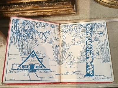 Lot 963 - Margaret Tempest (1892-1982) watercolour, original illustration from 'Hare Joins the Home Guard by Alison Utley, together with a copy of the book