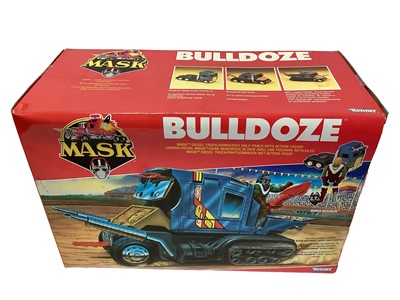 Lot 101 - Kenner Parker (1987) M.A.S.K. Original Series 3 Vehicle Bulldoze Diesel Truck/Armoured Half-Track with action figure Boris Bushkin, in sellotaped box (1)