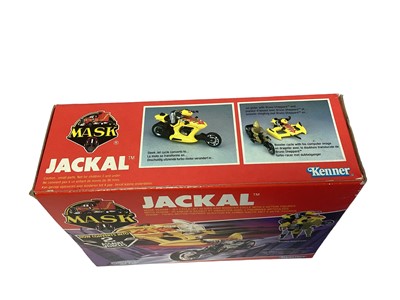 Lot 106 - Kenner Parker (1987) M.A.S.K. Original Series 3 Vehicles Jackal VENOM Jet Cycle/Jet Glider and Booster Cycle with two Bruno Sheppard action figure, Iguana VENOM 4 Wheel ATV Mobile Shredder with Les...