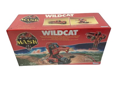 Lot 108 - Kenner Parker (1989) M.A.S.K. Vehicle Wildcat Tow Truck/Vertical Fighting Machine with action figure Clutch Hawks, in sealed box (1)