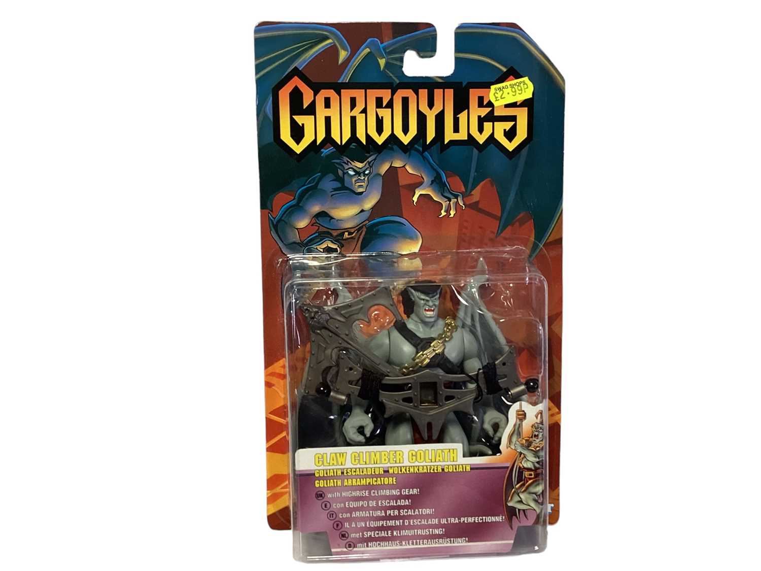 Lot 116 - Kenner Giochi Preziosi (c1995) Gargoyles Claw Climber Goliath action figure, on card with bubblepack (1)