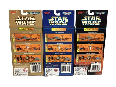 Lot 126 - Galoob (c1996) Star Wars Micro Machines Epic Collections including Heir to the Empire, Jedi Search & The Truce at Bakura (Complete Set), with book style window boxes No.66280 (3)