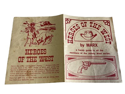 Lot 127 - Marx Toys (c1960's) The Johnny West Series Josie West 9 " Cowgirl action figure, with accessories (watch missing), boxed with assembly sheet 2067A (1)