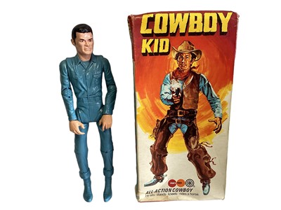Lot 129 - Marx Toys Johnny West Cowboy Kid 11" action figure, with accessories sealed, boxed (crumpled) No.2042 (1)