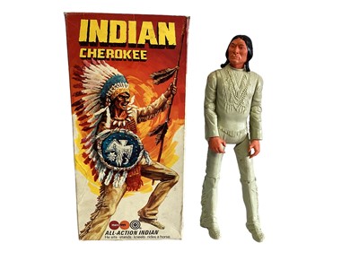 Lot 130 - Marx Toys Johnny West Indian Cherokee 11" action figure with accessories sealed, boxed (wear to corners) No.2043 (1)