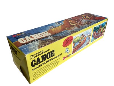 Lot 135 - Marx Toys (c1973) The Lone Ranger Rides Again Canoe from The Adventure of the Indian Blockade, boxed No.7413 (1)