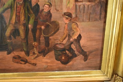 Lot 1086 - William Draper (1798-1825) oil on panel - Sudbury Fair, Gregory Street, 54cm x 47.5cm, in gilt frame