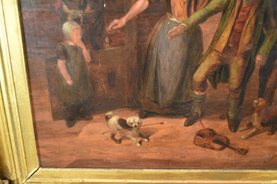 Lot 1086 - William Draper (1798-1825) oil on panel - Sudbury Fair, Gregory Street, 54cm x 47.5cm, in gilt frame
