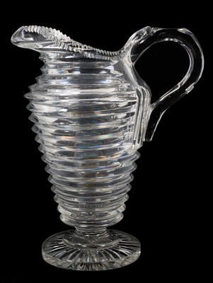 Lot 236 - Regency cut glass claret/water jug