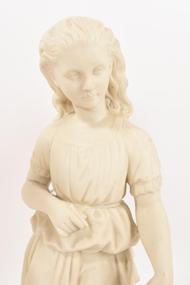 Lot 216 - Rare pair of 19th century Copeland Parian porcelain figure of  'Young England' and 'Young England's Sister'