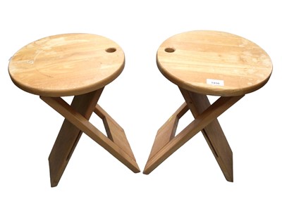 Lot 1450 - Pair of vintage Suzy folding stools