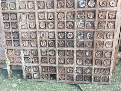 Lot 1289 - Indian carved teak tea house