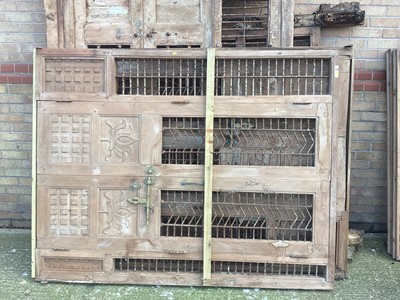 Lot 1289 - Indian carved teak tea house