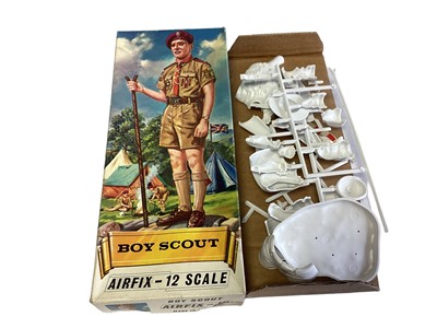 Lot 44 - Airfix 1:32 Scale Series 4 1910 B Type Bus, 1:12 Scale Boy Scout No.M212F, 54mm Collectors Series French Grendier of the Imperial Guard (3)