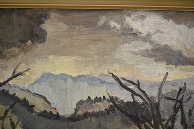 Lot 1091 - *Lucy Harwood (1893-1972) oil on canvas - Extensive Landscape