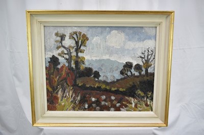 Lot 1092 - *Lucy Harwood (1893-1972) oil on canvas - Autumn Landscape