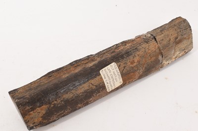 Lot 913 - Tyrannosaurus Rex bone cross section, labelled Huxley, Alberta, 7.5cm wide, others