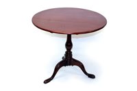 Lot 1468 - George III mahogany occasional table, circular...