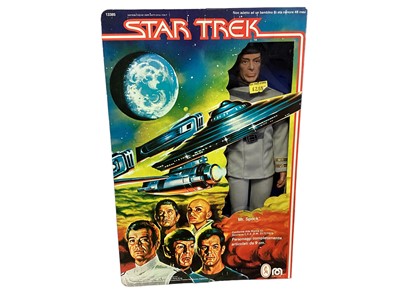 Lot 98 - Mego Corp (c1979) 5 Face Star Trek Mr Spock 12" action figure, in window box No.13385 (1)