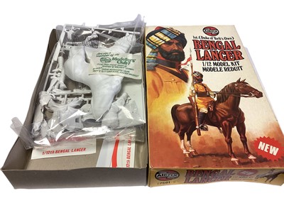 Lot 50 - Airfix 1:12 Scale 1st (Duke of York) Bengal Lancer, boxed No. 07501-9 (2)