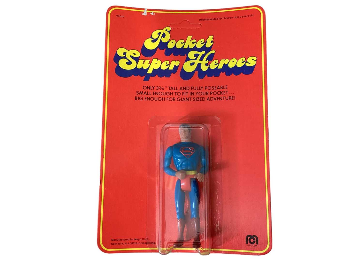 Lot 4 - Mego Corp (c1979) Pocket Super Heroes Superman 4” action figure, on card with bubblepack No.94010 & Star Trek Five Face 3 3/4” action figure , Remco Defenders of Peace Granite US15 & Wonder Woman (4)