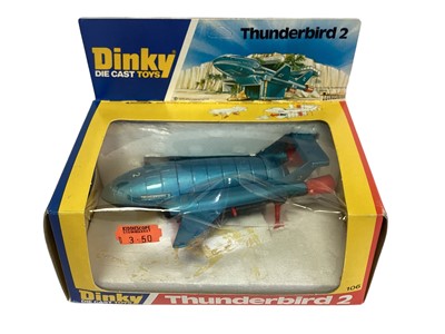 Lot 177 - Dinky (1970's) Gerry Anderson's diecast Thunderbird 2 (includes T4), in window box (window split) No.106 (1)
